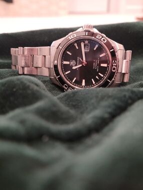 TAG Heuer Aquaracer Stainless Steel Black Dial Watch